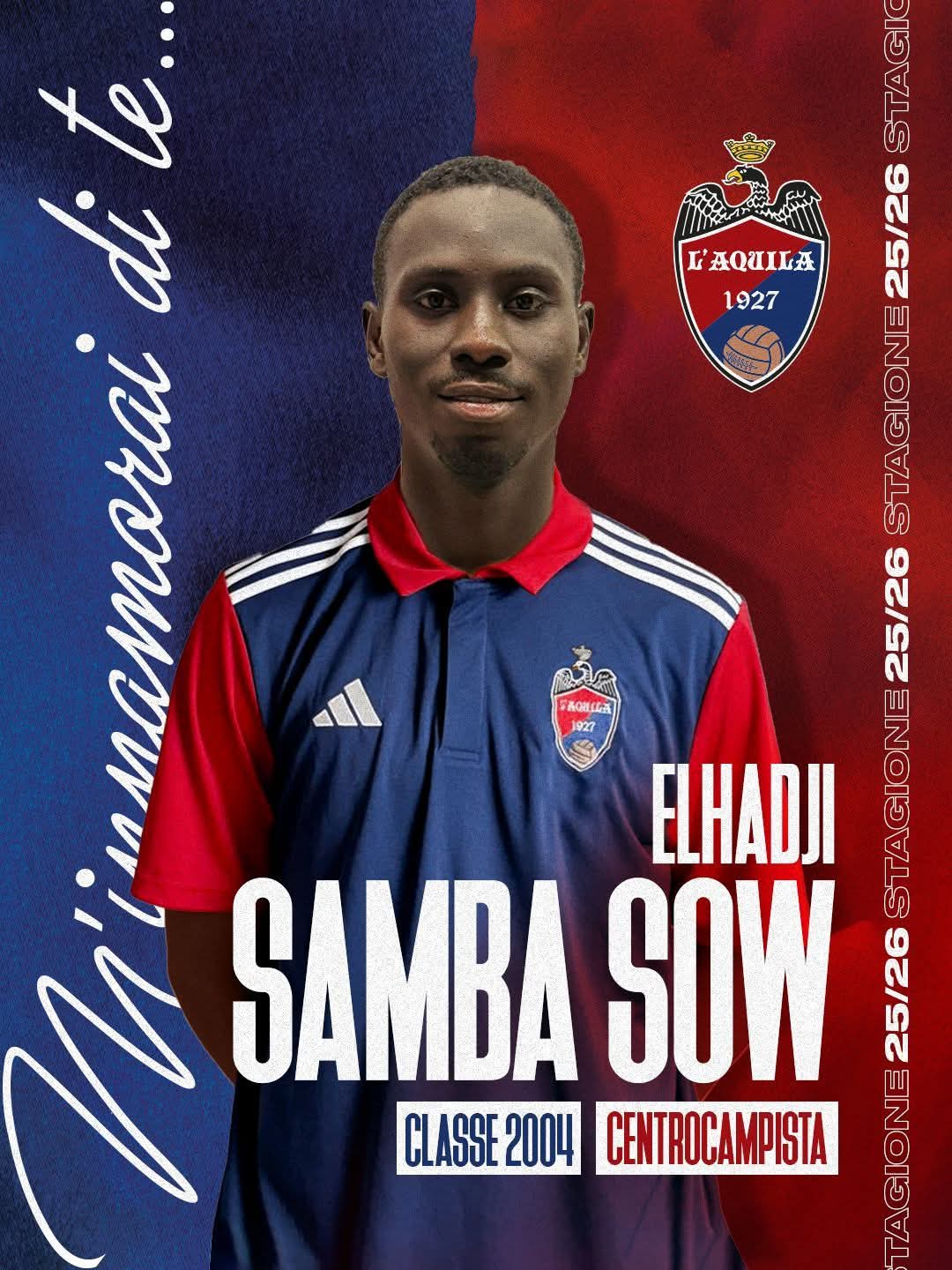 Elhadji Samba Sow s’engage avec L’Aquila 1927